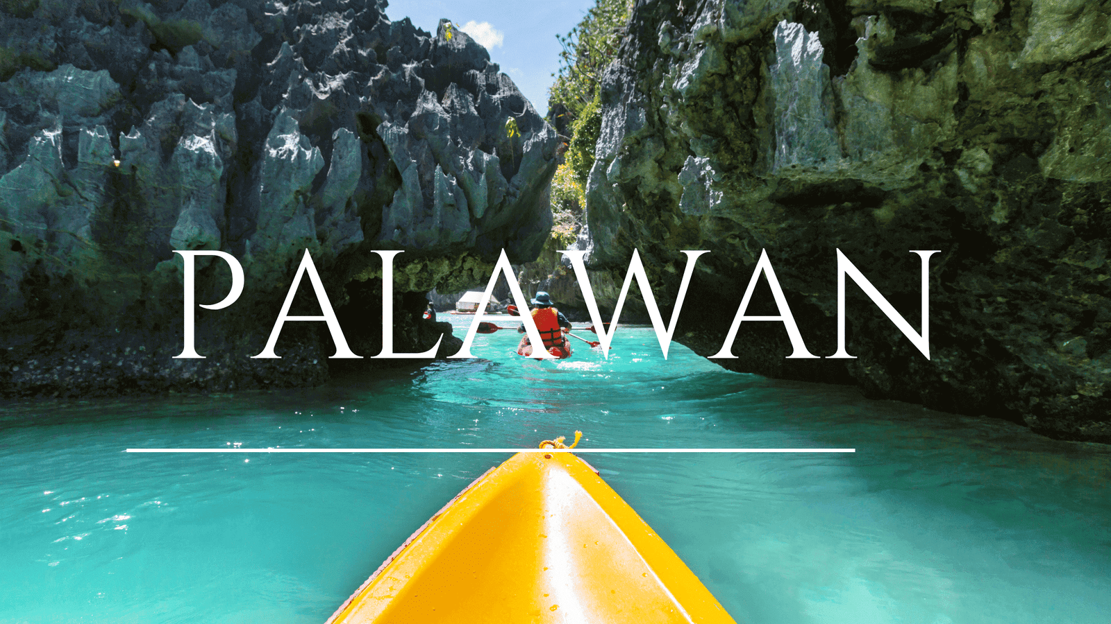 Picturesque scene of the turquoise waters and towering limestone cliffs in El Nido, Palawan, highlighting the untouched natural wonders of the world's best island.